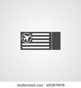 Plane ticket icon