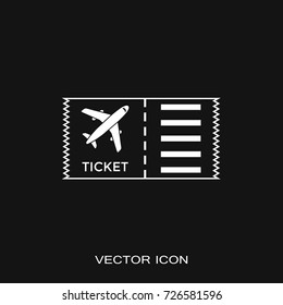 Plane ticket icon