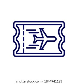 Flugplan-Ticket-Symbol-Design-Logo, Vektorvorlage, Symbol, Creative Design-Konzept