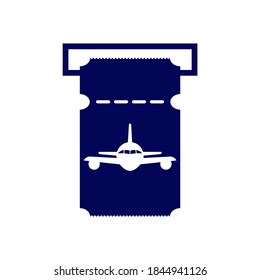 Plane Ticket icon design logo vector template, Icon Symbol, Creative design concept