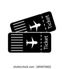 Plane ticket icon sign vector,Symbol, logo illustration for web and mobile color editable