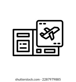 plane ticket icon for your website, mobile, presentation, and logo design.