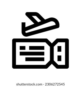 plane ticket icon for your website, mobile, presentation, and logo design.