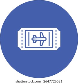 Plane ticket vector icon. Can be used for printing, mobile and web applications.
