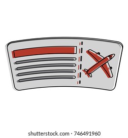 plane tickets boarding passes icon image 