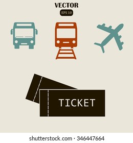 plane tickets bus and railway