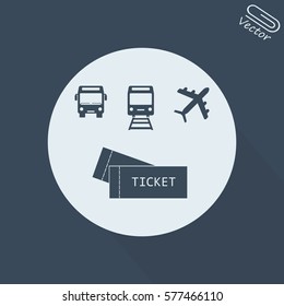 plane tickets bus and railway