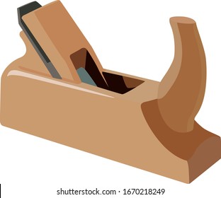 Plane tool realistic vector illustration isolated