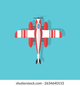 Plane top view with aircraft icon jet airliner vector transport symbol journey trip departure airways fly travel air business passenger design cargo aviation