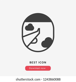 plane tour icon vector
