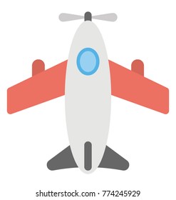 
A plane toy flat icon design
