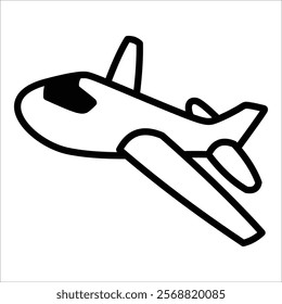 Plane Toy Icon Element For Design