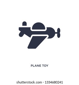 plane toy icon. Simple element illustration from toys concept. plane toy editable symbol design on white background. Can be use for web and mobile.