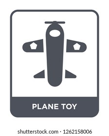 plane toy icon vector on white background, plane toy trendy filled icons from Toys collection, plane toy simple element illustration