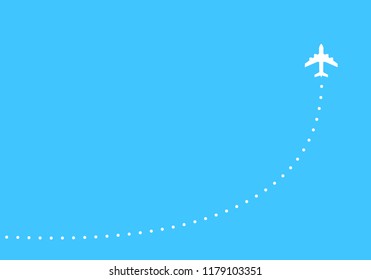 Plane trace background. Aerial backdrop concept illustration.