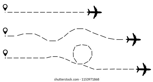 plane and track design, stock vector illustration
