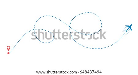 Similar – Image, Stock Photo Flight path Airplane Sky