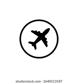 Plane track to point with dashed line way or air lines, airplane icon on white background