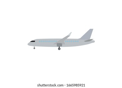 Plane Transport Object Vector Illustration