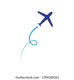 Plane Travel illustration vector template