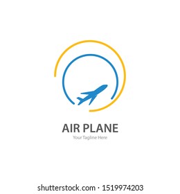 Plane Travel logo vector template