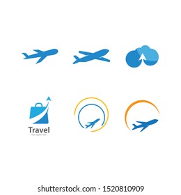 Plane Travel logo vector template