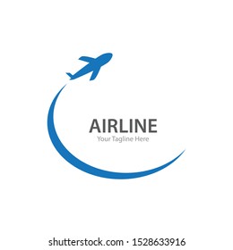 Plane Travel logo vector template