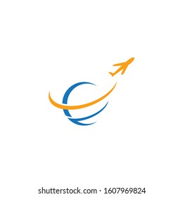 Plane Travel logo vector template