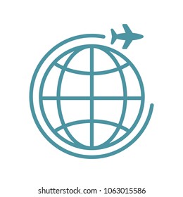 Plane traveling Icon