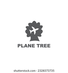 Plantillas de iconos con el logotipo del árbol de plano lindo