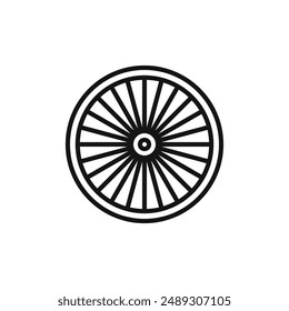 Plane turbine logo sign vector outline