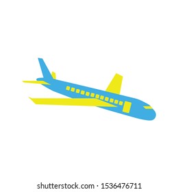 the plane, vector design, skyline, travel, transportation.