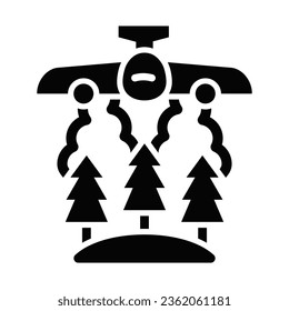 Plane Vector Glyph Icon For Personal And Commercial Use.
