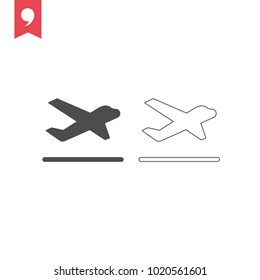 Plane vector icon