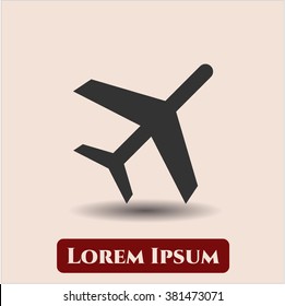 Plane vector icon