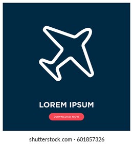 Plane vector icon