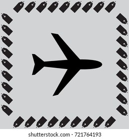 Plane vector icon
