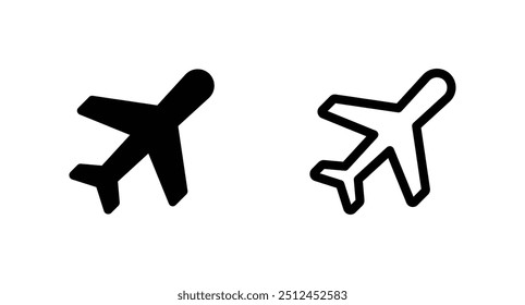 plane vector icon. Airplane vector icon. 