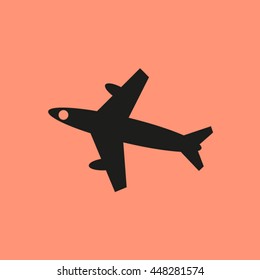 Plane vector icon. airplane.