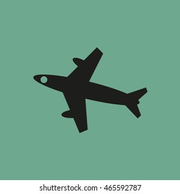 Plane vector icon. airplane.