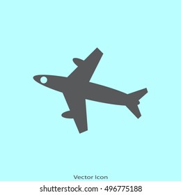 Plane vector icon. airplane.