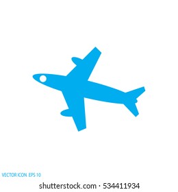Plane vector icon. airplane.