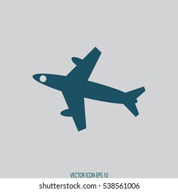 Plane vector icon. airplane.