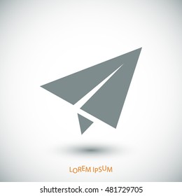 plane vector icon, vector best flat icon, EPS