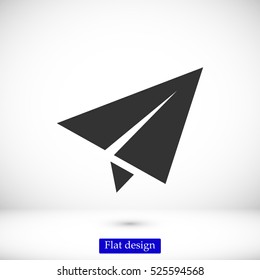 plane vector icon, vector best flat icon, EPS