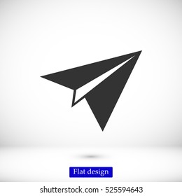 plane vector icon, vector best flat icon, EPS

