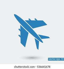 plane vector icon, vector best flat icon, EPS