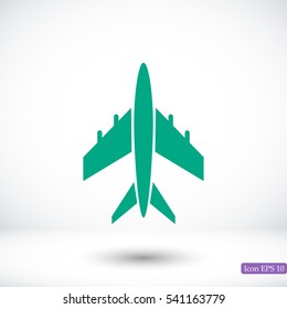 plane vector icon, vector best flat icon EPS