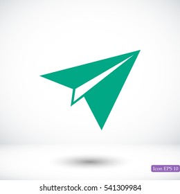 plane vector icon, vector best flat icon, EPS

