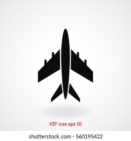 plane vector icon, vector best flat icon EPS